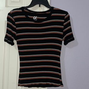 Charlotte Russe. medium. White and orange stripe